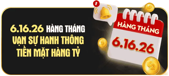 Sự kiện đặc biệt hàng tháng 89bet1 tải app